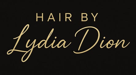 Elegant logo for Hair by Lydia Dion at Leicester, England, GB. Luxury beauty salon branding.