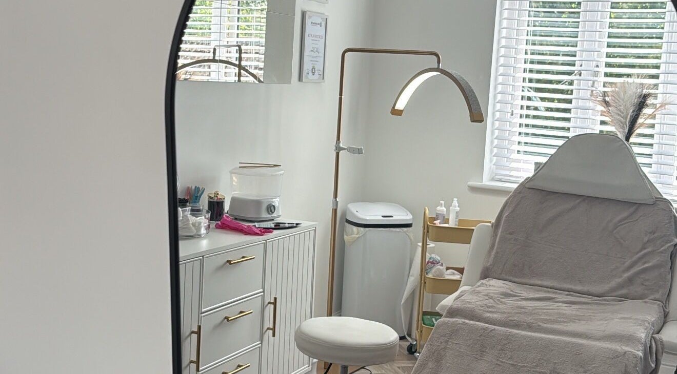 Tranquil treatment area at Kellise Bruney Beauty and Aesthetics, Willington, England, GB.