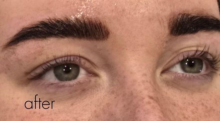 Freshly shaped eyebrows at RAE - Shade Salon, Worsley, England, GB, showcasing precise beauty treatment.