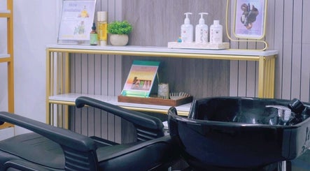 Sleek hair wash station at SHADE HAIR AND BEAUTY SALON on Hong Kong Island, Hong Kong Island, HK.