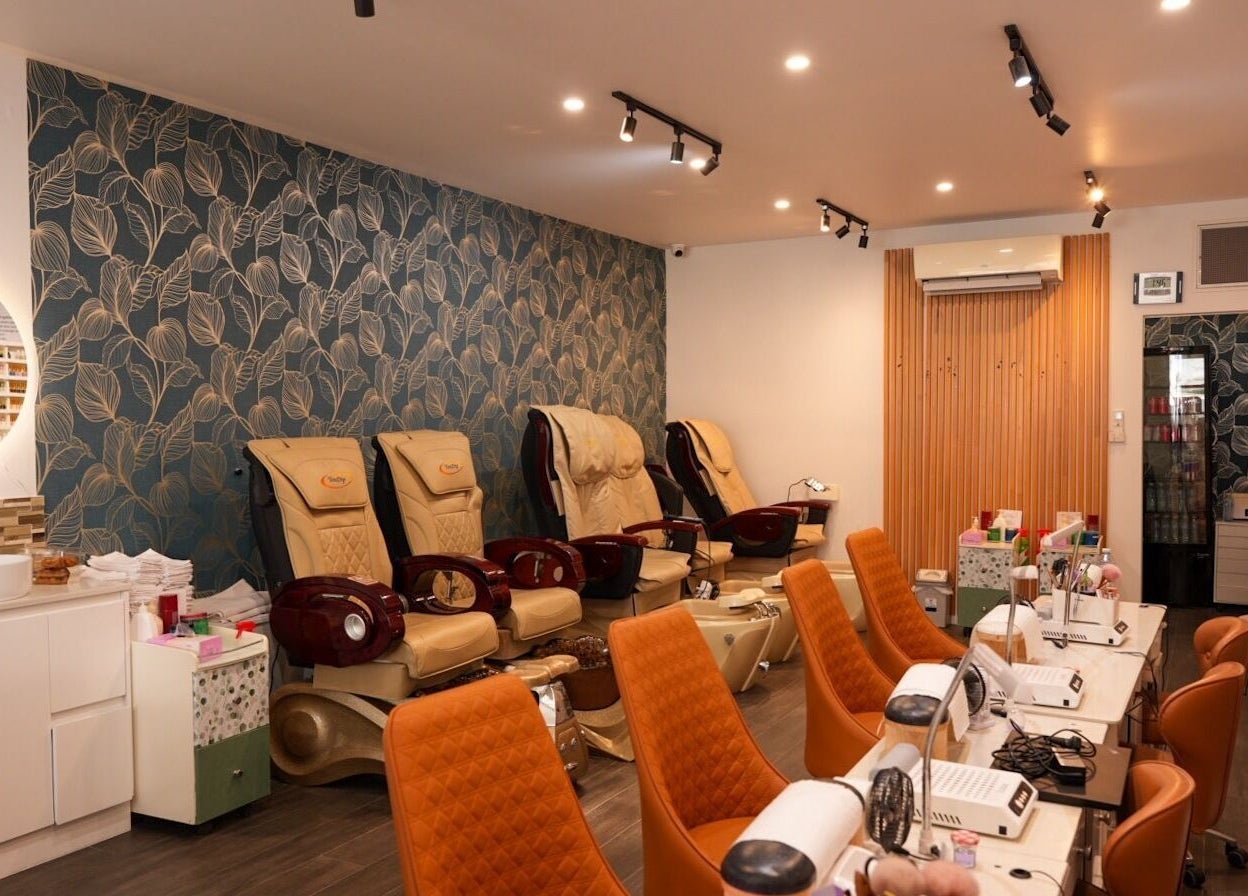 Elegant interior of Lume Nails (formerly Nails Desire) in Bell Park, Victoria, AU featuring plush manicure chairs.