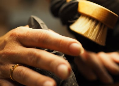 Close-up of a hand receiving care at Dazzlehood at Meta, Dublin, County Dublin, IE.