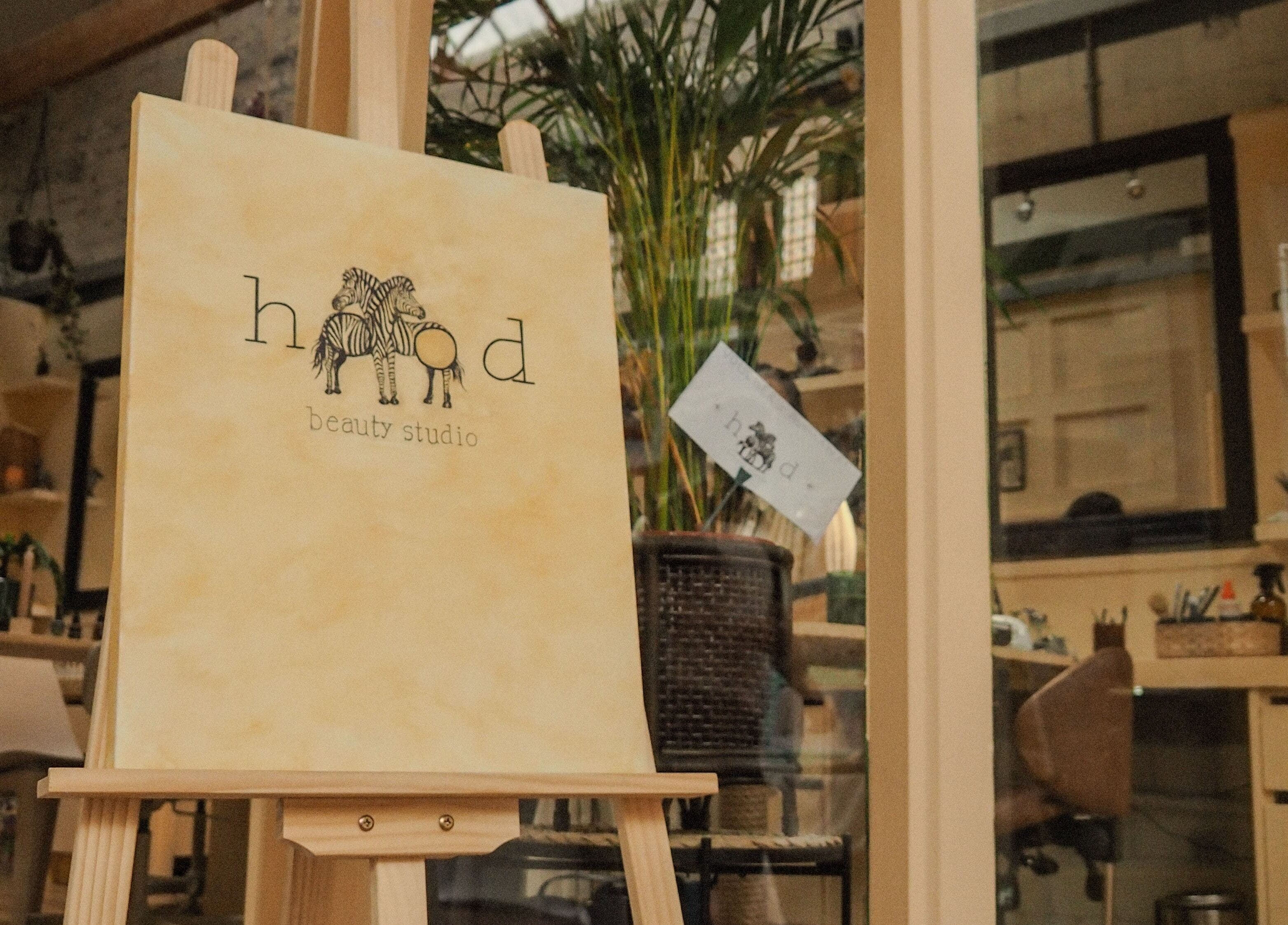 Elegant interior of Hood Beauty Studio, Dublin, County Dublin, IE, showcasing a cozy and artistic ambiance.