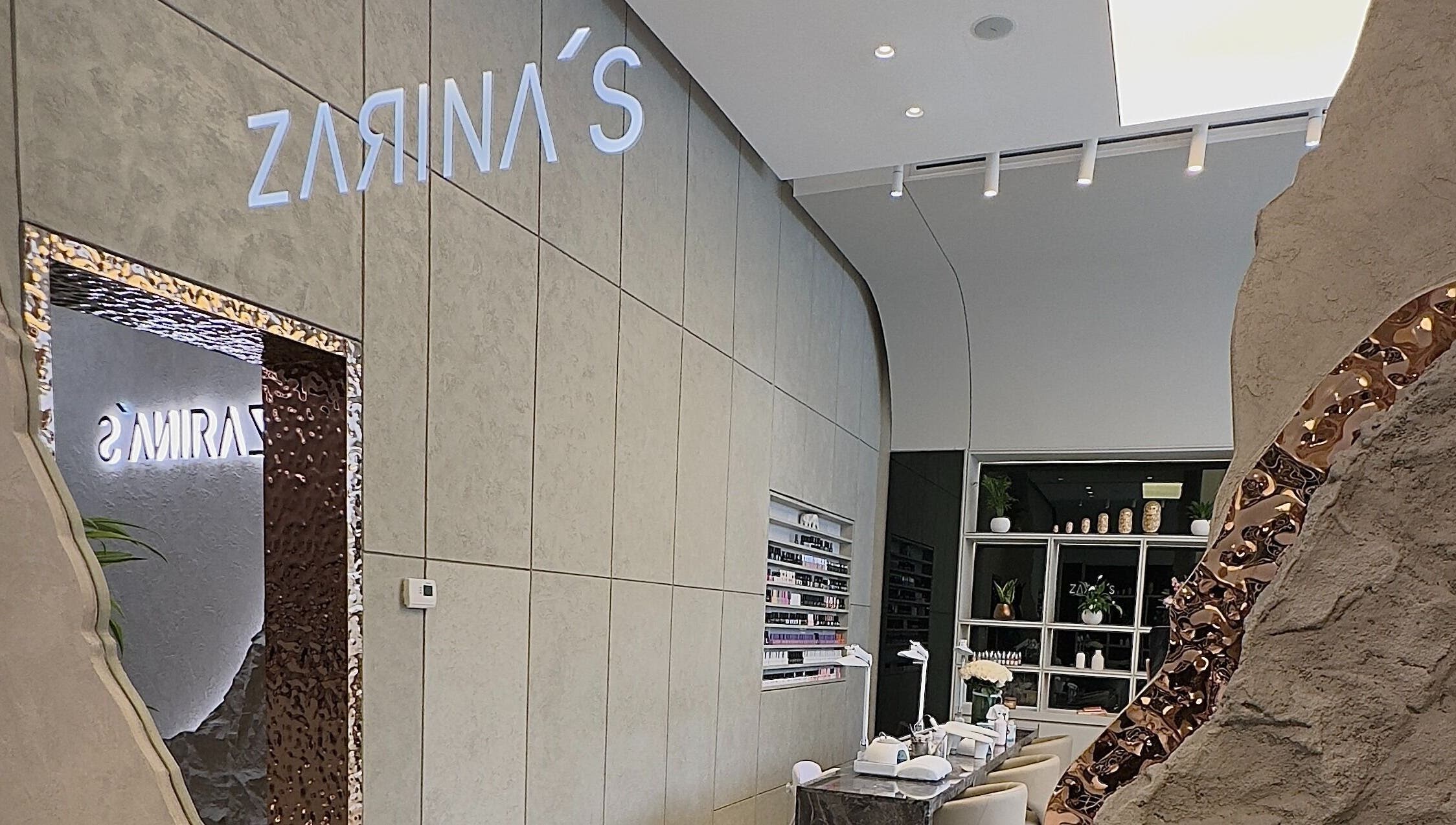 Sophisticated interior of Zarina's Jabriya, a beauty venue in Jabriya, Hawalli Governorate, KW.