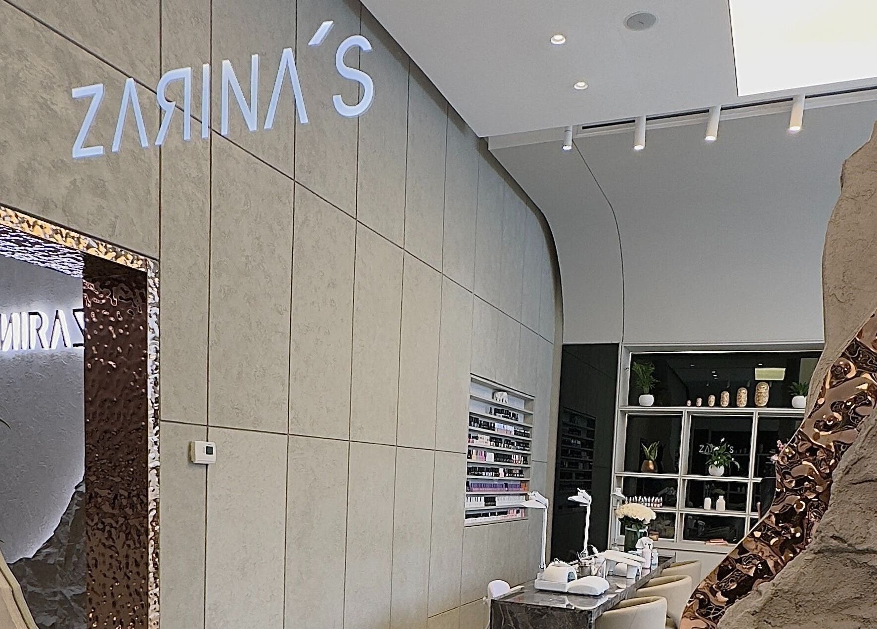 Sophisticated interior of Zarina's Jabriya, a beauty venue in Jabriya, Hawalli Governorate, KW.