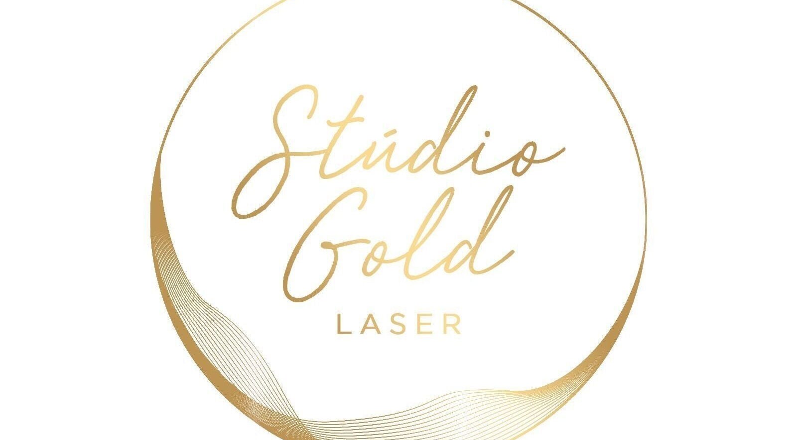 Logo ouro do Studio Gold Laser em Braga, Braga, PT, destacando sofisticação e estilo.