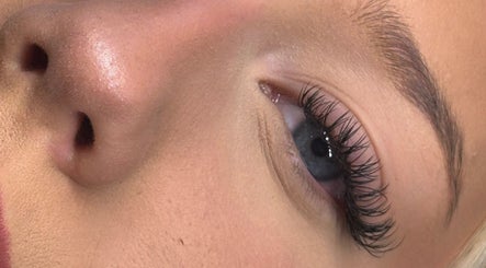 Close-up of elegant eyelash extensions at Blushed Beauty by Amelia, Wormegay, England, GB.