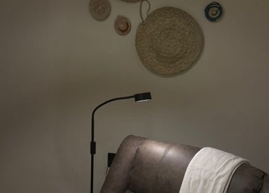 Cozy seating area with wall decor at Dakkat Athiyah, Riyadh, Riyadh Province, SA.