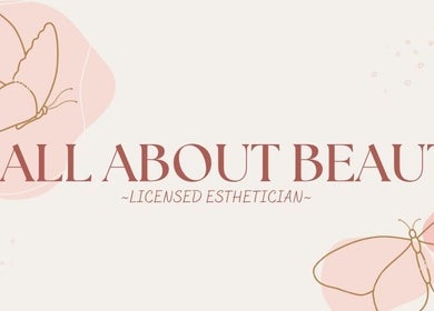 Logo of All About Beauty Salon with butterflies, Eagan, Minnesota, US.