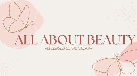 Logo of All About Beauty Salon with butterflies, Eagan, Minnesota, US.