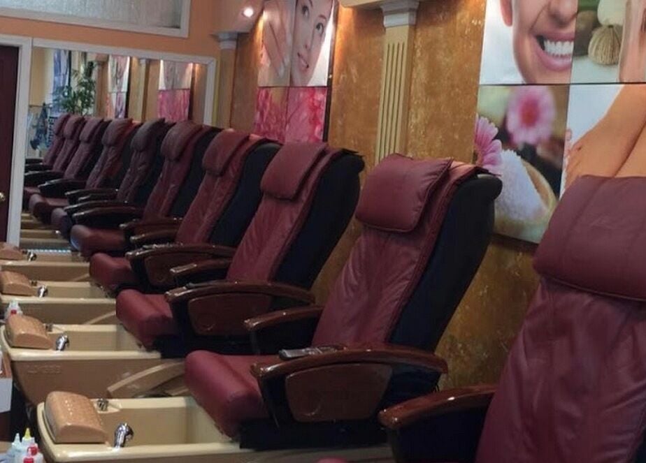 Luxury pedicure chairs at Acton Nails & Spa in Acton, Massachusetts, US offering ultimate relaxation.
