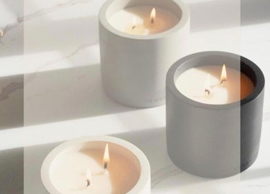 Elegant candles create a calming ambiance at Jayora Beauty in Old Colwyn, Wales, GB.