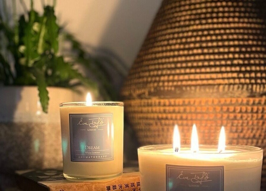 Warm candlelit setting at Jayora Beauty in Colwyn Bay, Wales, GB, enhancing a serene wellness atmosphere.