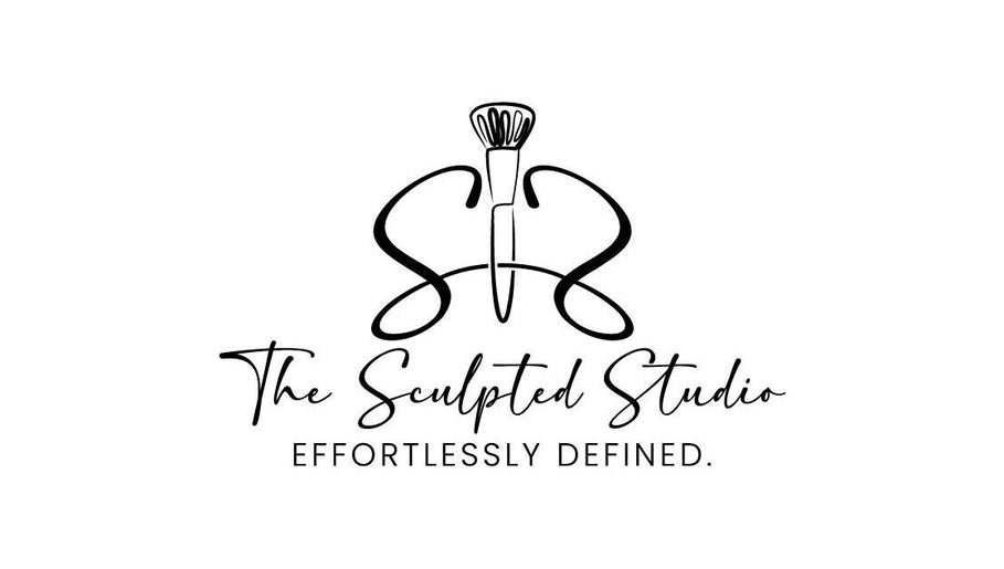 The Sculpted Studio logo featuring elegant brush design, Freeport, Freeport, BS.
