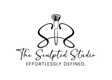 The Sculpted Studio logo featuring elegant brush design, Freeport, Freeport, BS.