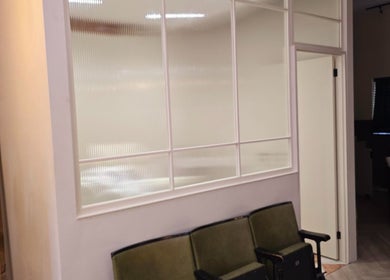 Waiting area at Remove Laser Clinic in Kimberley, England, GB, showcasing a cozy seating arrangement.