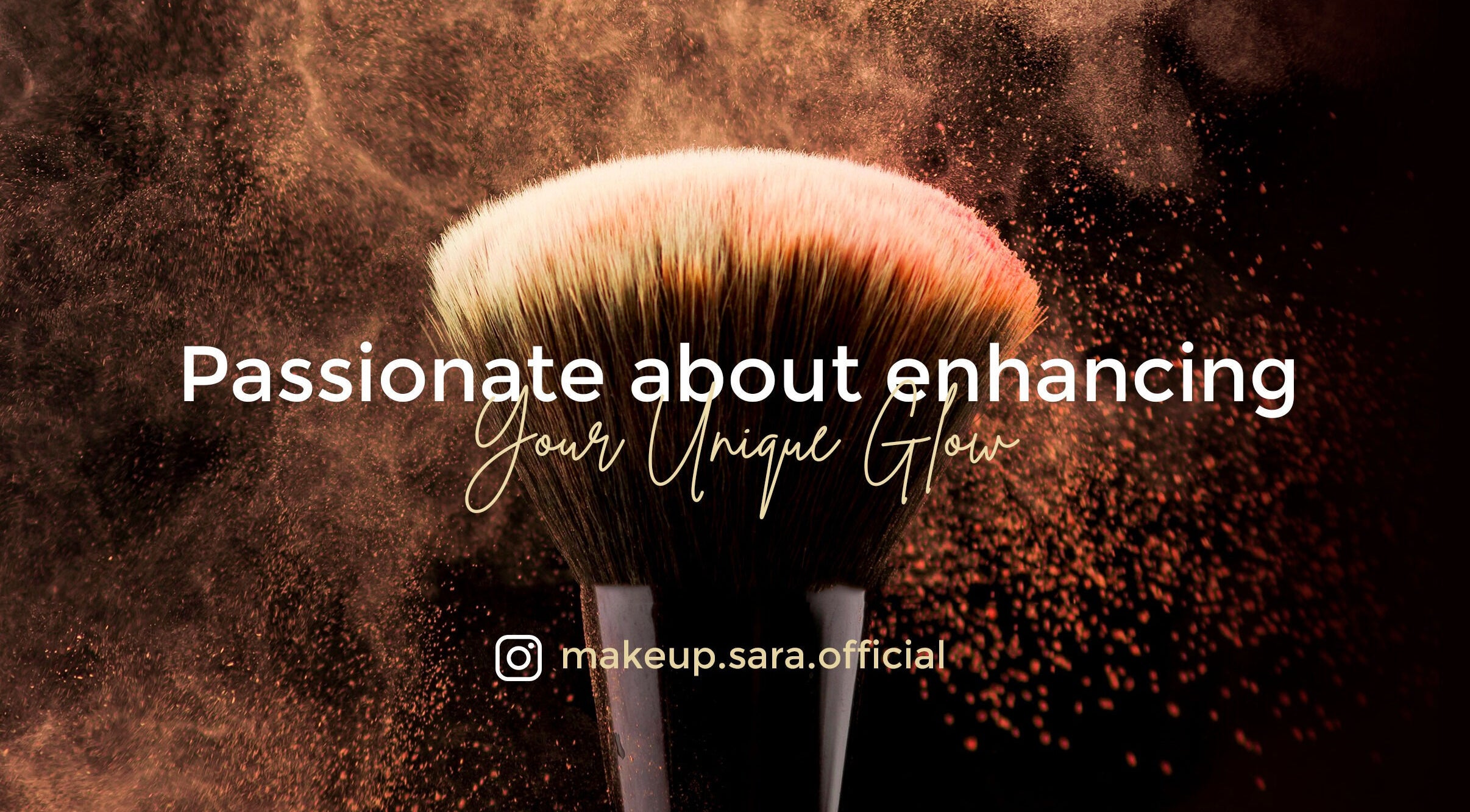 Makeup brush against a powdery backdrop at Makeup by Sara, Tripoli, North Governorate, LB.