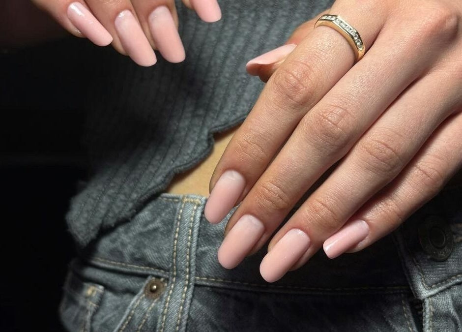 Elegant blush pink nails at Deni.xnails, located in București, București, RO. Perfect manicure showcase.