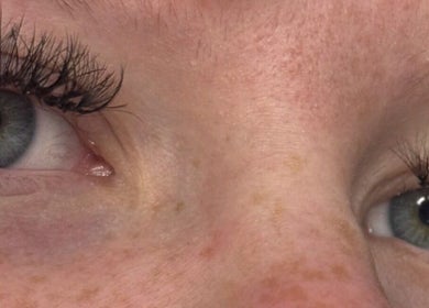 Close-up of voluminous eyelashes at Beauty Bliss, Ipswich, England, GB, showcasing expert beauty results.