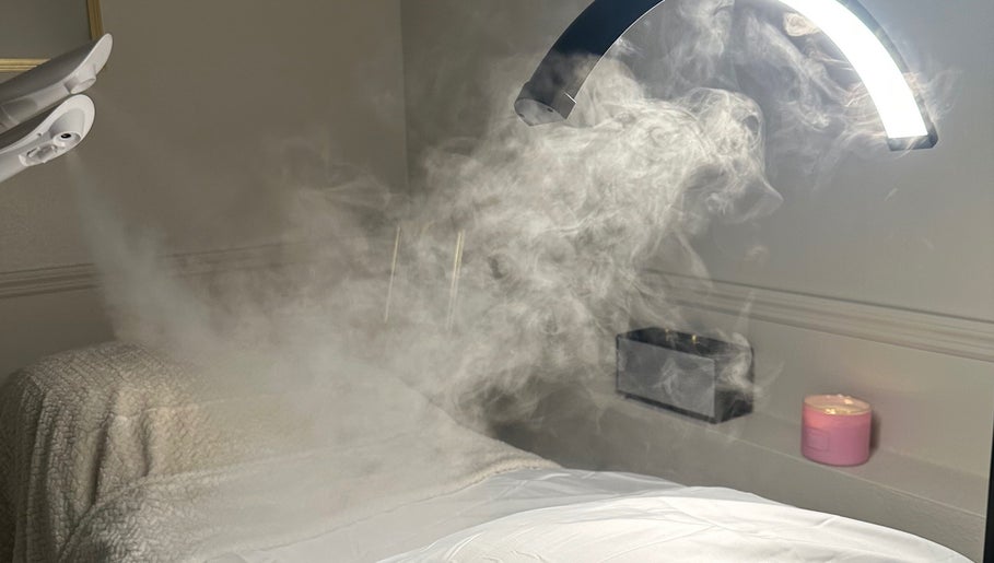 Relaxing steam therapy room at Jaels Beauty Studio LLC in Altamonte Springs, Florida, US with calming ambiance.