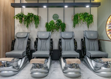 Luxurious pedicure chairs at Beauty Genesis - Brunswick in Melbourne, Victoria, AU, offering premium wellness.