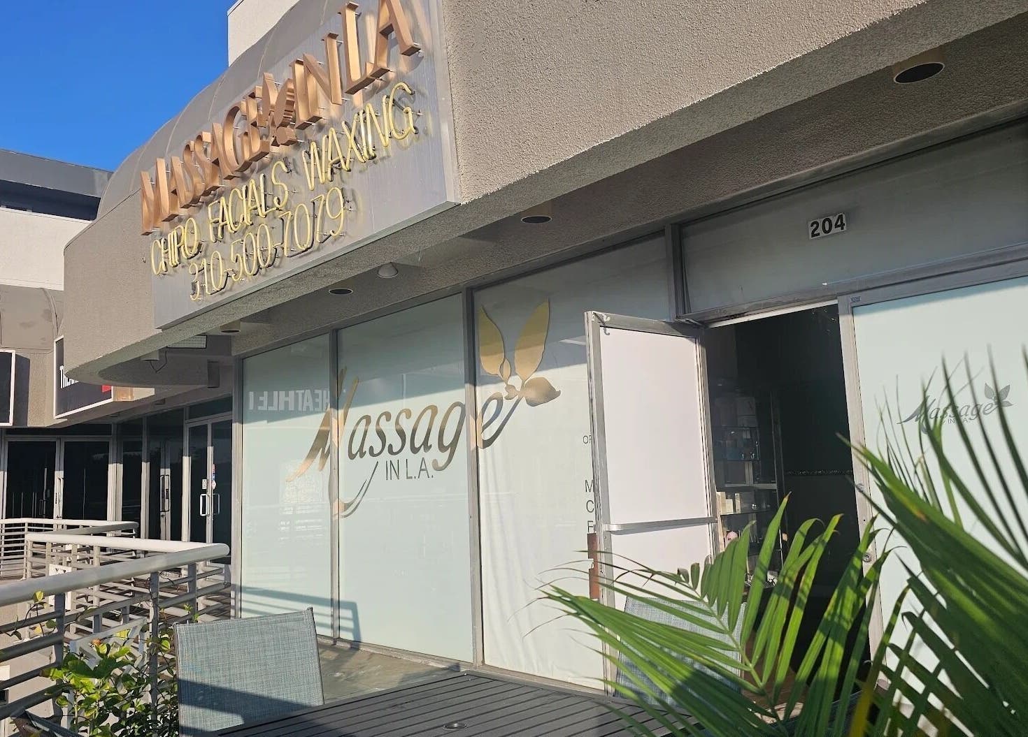 Entrance of Massage In LA located in Los Angeles, California, US, with modern decor and inviting entrance.