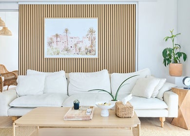 Stylish lounge area at Sydney Wide Counselling, Stanmore, New South Wales, AU with a cozy white sofa and plants.