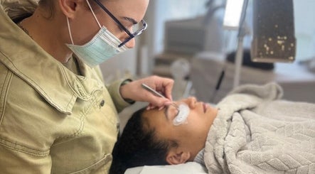 Professional eyelash treatment at L AND B, Cape Town, Western Cape, ZA, enhancing beauty and relaxation.