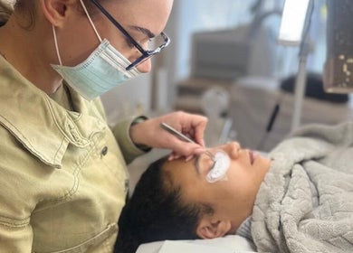 Eyelash extension at L AND B, Cape Town, Western Cape, ZA enhancing beauty with precision care.