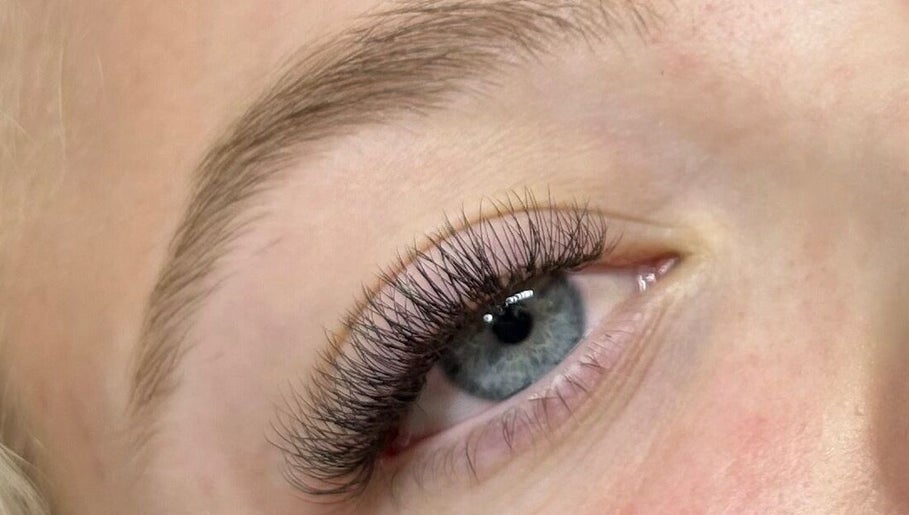 Close-up of expertly styled lashes at Divine Lash Studio, Varsity Lakes, Queensland, AU.
