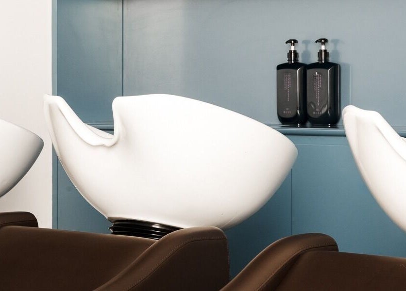 Elegant shampoo stations at HAIR EDIT by Chloe, Melbourne, Victoria, AU, showcasing modern design and comfort.