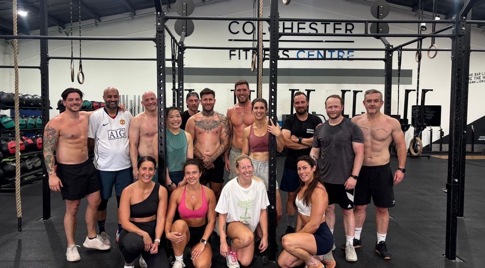 Group of people working out at Harry Oxley Coaching in Colchester, England, GB gym.