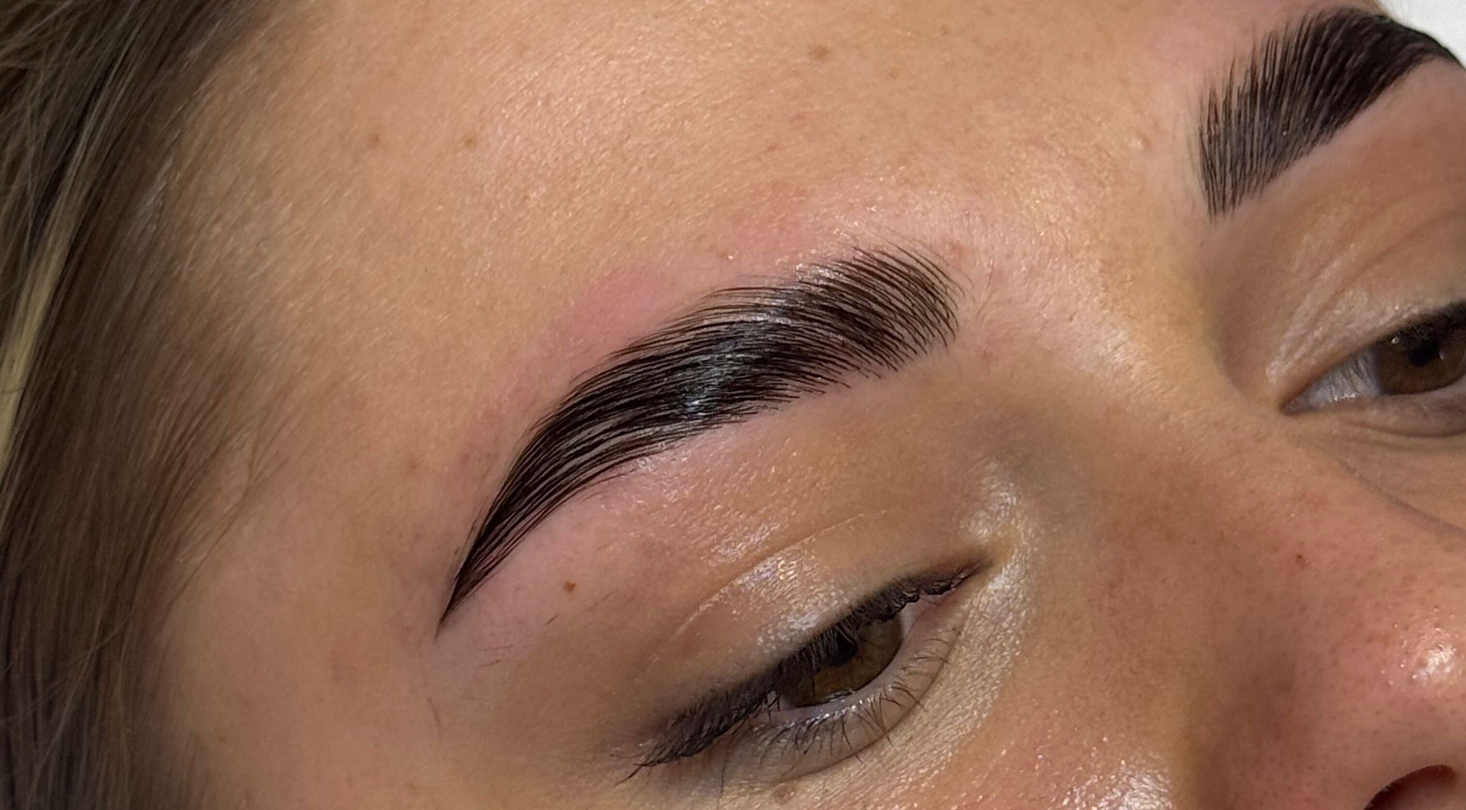 Well-groomed eyebrows at Beauty By Mols, Somerton, England, GB showcasing expert beauty care.
