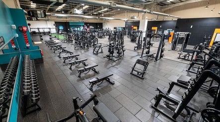 Spacious gym setup at Fit With Pheebs, Weston-super-mare, England, GB, featuring modern exercise equipment.