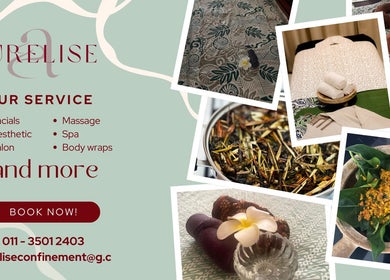 Explore Aurelise Confinement's spa services and treatments in Seremban, Negeri Sembilan, MY.
