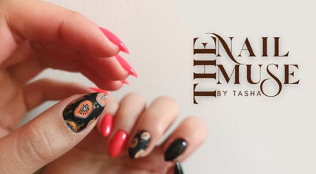 Nail design at The Nail Muse by Tasha in Carlisle, England. Bold colors and intricate patterns on nails.