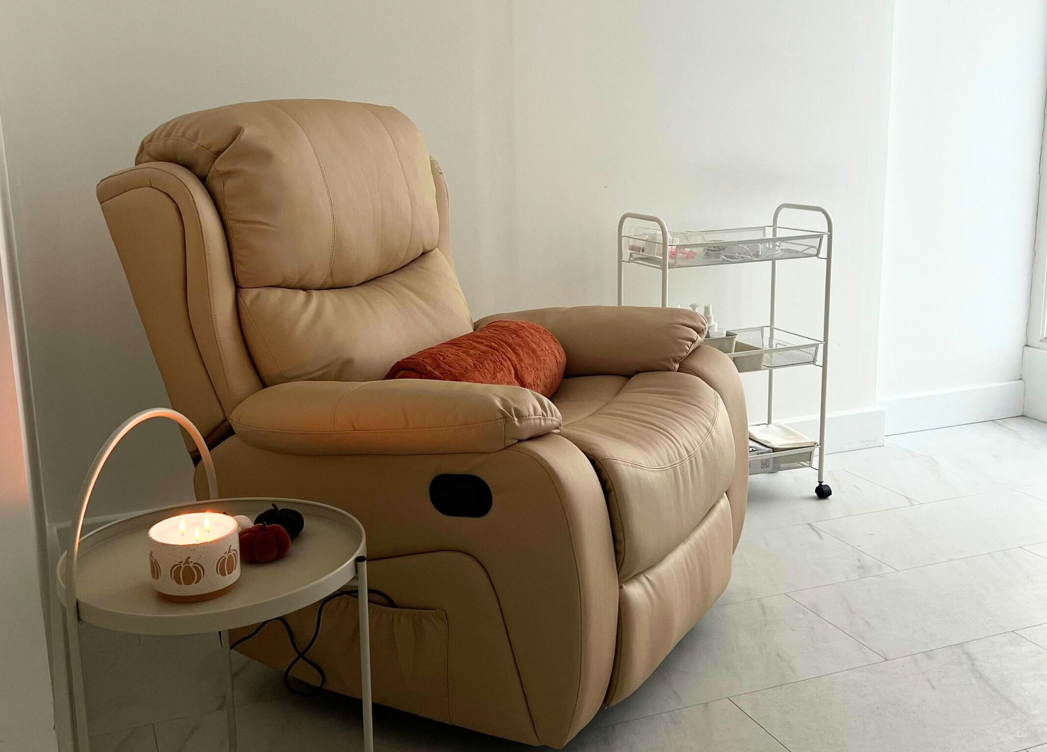 Relax in comfort at The Nail Muse by Tasha, Carlisle, England, GB with plush seating and soothing ambiance.