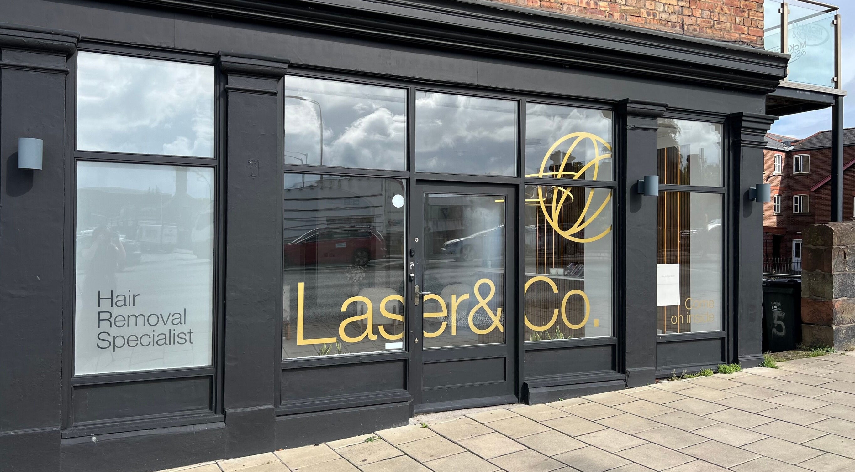 Exterior of Laser & Co., a hair removal specialist near The Nail Muse by Tasha in Carlisle, England, GB.