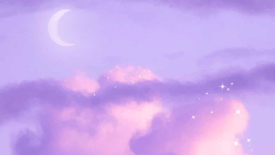 Dreamy twilight sky with crescent moon at Cleens Co, Pasay City, Metro Manila, PH.