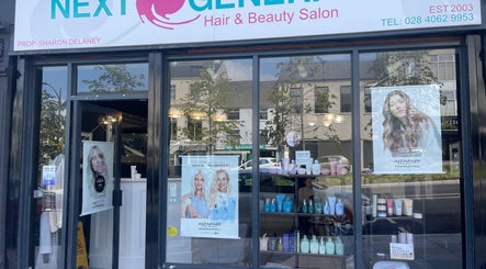 Exterior of Hilary shaw Hairdressing in Banbridge, Northern Ireland, GB showcasing beauty products.