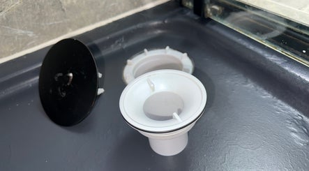 Close-up of drain parts serviced by Glimmer & Glow Cleaning Services in Newtownards, Northern Ireland, GB.