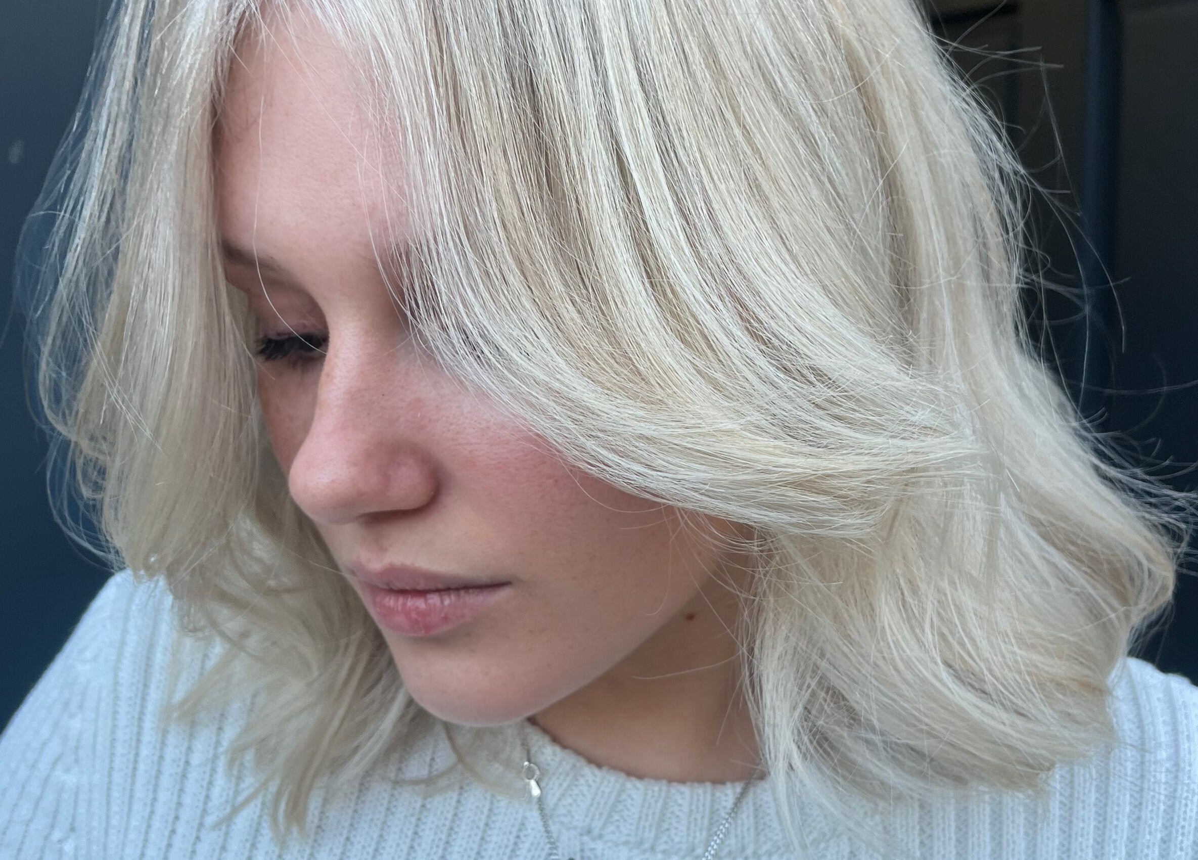 Elegant blonde hairstyle crafted at Hair By Kody McCallum, Dunfermline, Scotland, GB.