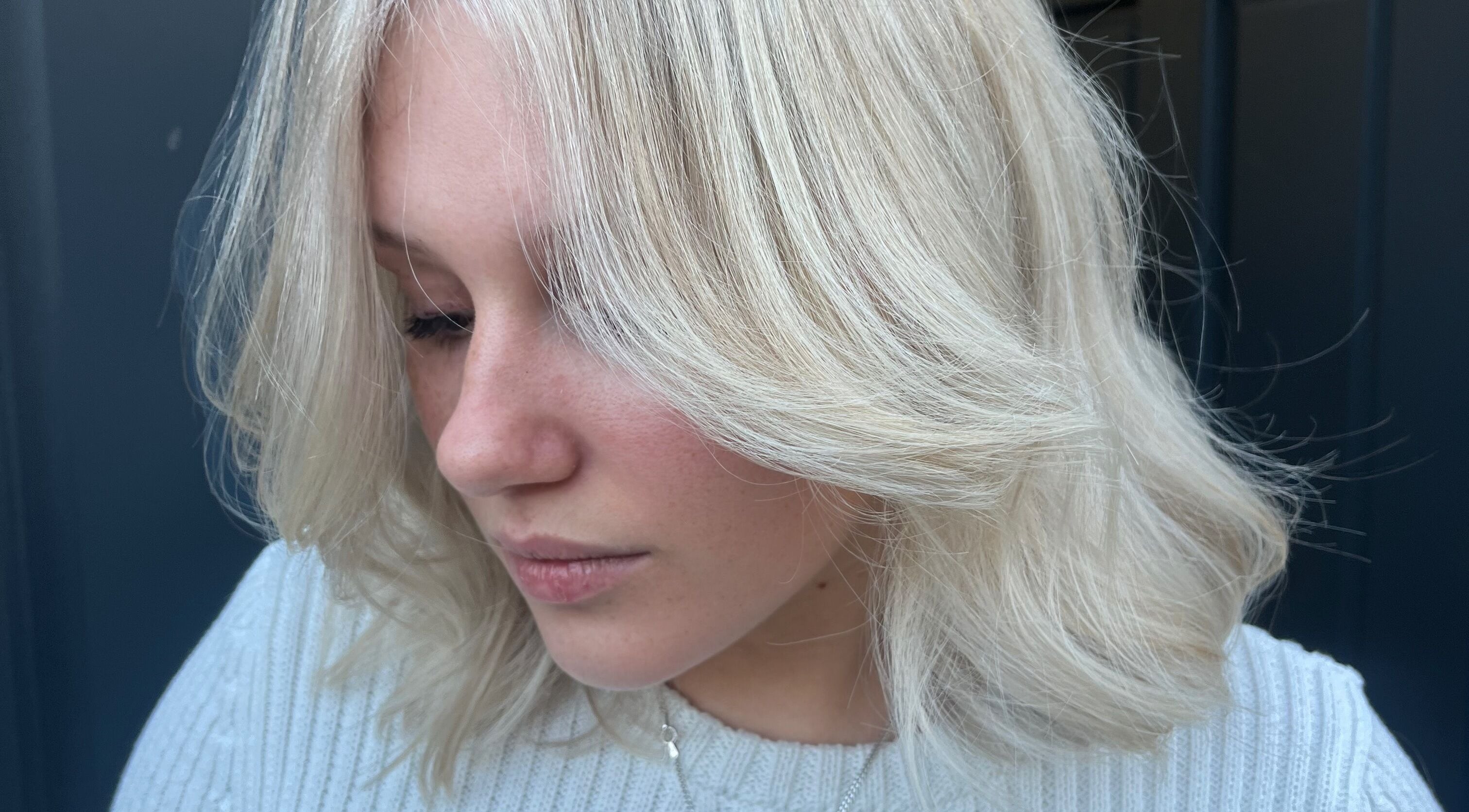 Elegant blonde hairstyle crafted at Hair By Kody McCallum, Dunfermline, Scotland, GB.