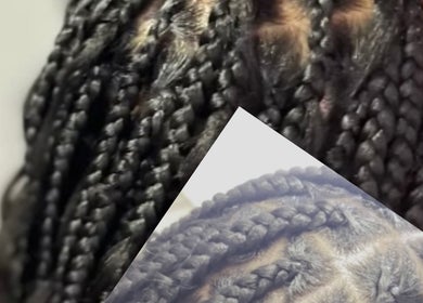 Intricate braided hairstyles at Glow&Go salon in Florida, Florida, US enhancing natural beauty.