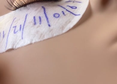 Eyelash application close-up at Courtney Rose Beauty Room, Gray, Northern Territory, AU showcasing precision work.