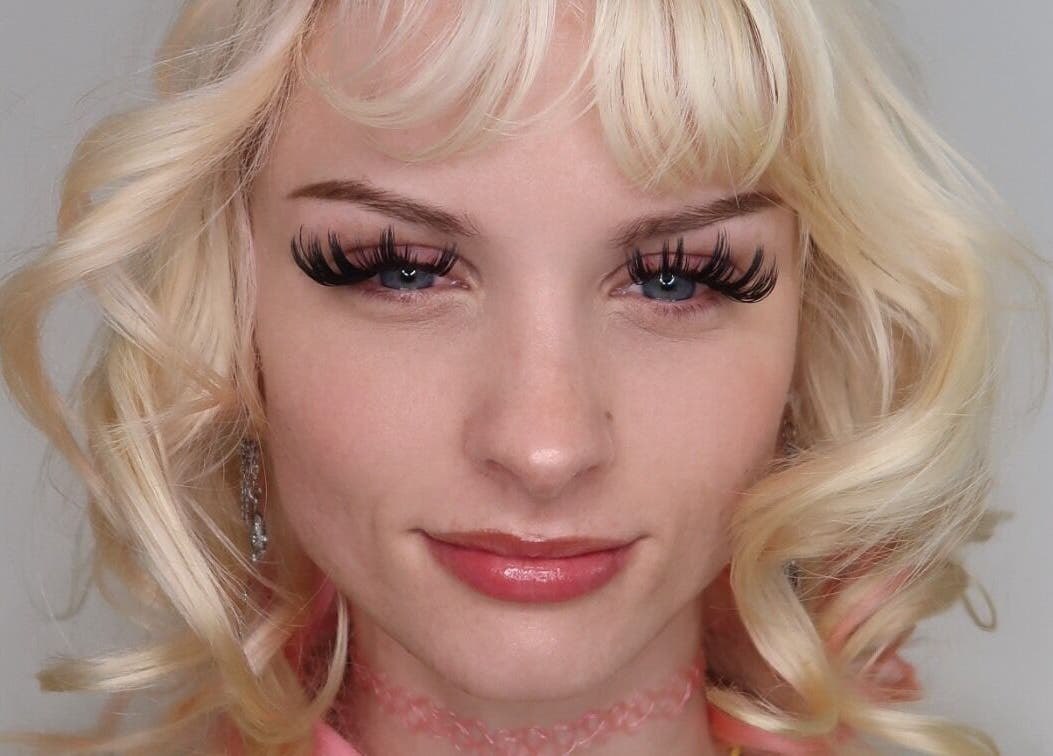 Close-up of styled lashes at Amazing Audrey, Parramatta, New South Wales, AU, showcasing elegance and beauty.