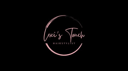 Lexi's_Touch hairstylist logo in soft pink script, Portmore, St. Catherine Parish, JM.