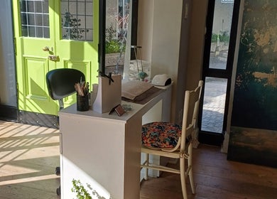 Bright and cozy nail station at Nails by Shannon, Gqeberha, Eastern Cape, ZA for a serene manicure experience.
