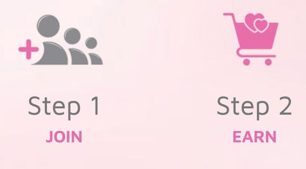 Join and earn steps at CammyLou_nails in Roodepoort, Gauteng, ZA with user and cart icons.