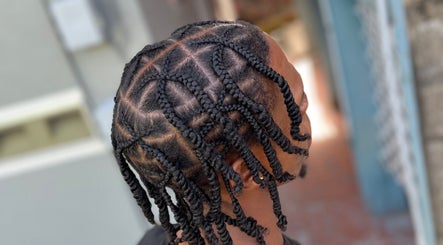 Stylish cornrow braids at Pwetty Gurl Braids, Golconda, Penal/debe Regional Corporation, TT.